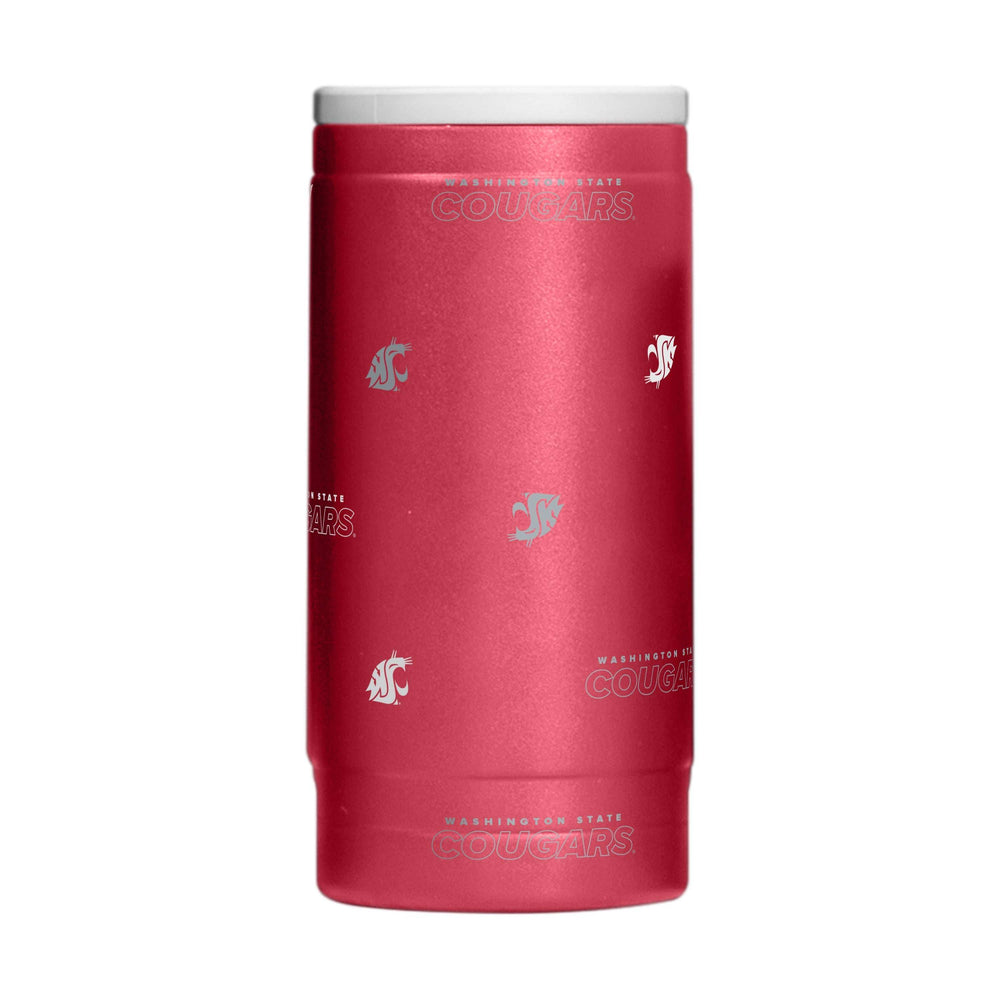 Washington State 12oz Step And Repeat Powdercoat SlimCan Coolie - Logo Brands - Flyclothing LLC