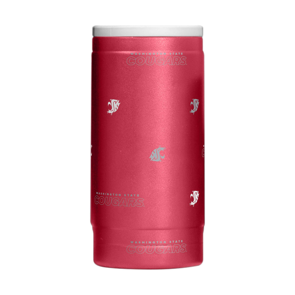 Washington State 12oz Step And Repeat Powdercoat SlimCan Coolie - Logo Brands - Flyclothing LLC