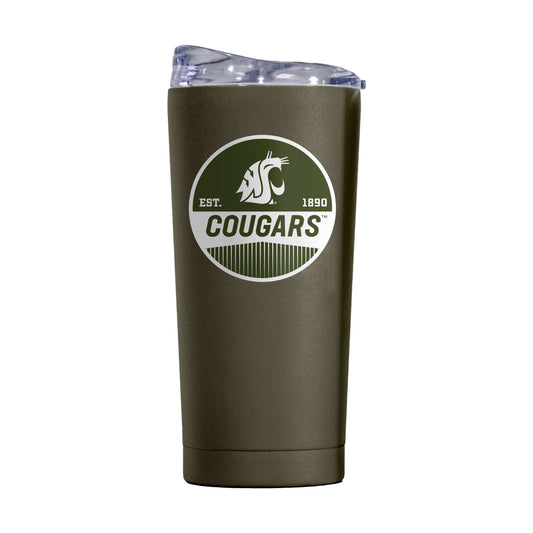 Washington State 20oz Olive Badge Powder Coat Tumbler - Logo Brands - Flyclothing LLC