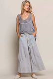 POL Elastic Waistband Wide Leg Pants with Drawstring - Trendsi - Flyclothing LLC
