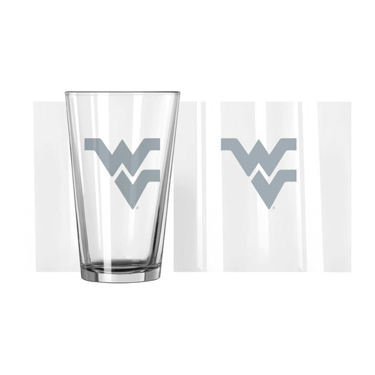 West Virginia 16oz Frost Pint Glass - Logo Brands - Flyclothing LLC