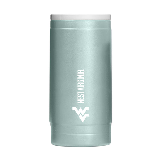 West Virginia Vertical Powder Coat Slim Can Coolie - Logo Brands - Flyclothing LLC