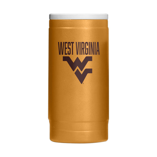 West Virginia Huddle Powder Coat Slim Can Coolie - Logo Brands - Flyclothing LLC