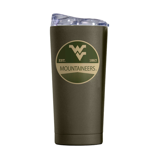 West Virginia 20oz Badge Powder Coat Tumbler - Logo Brands - Flyclothing LLC