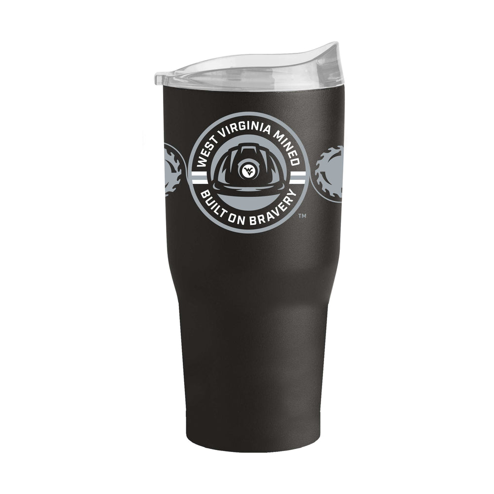 West Virginia Built On Bravery 30oz Powder Coat Tumbler - Logo Brands - Flyclothing LLC