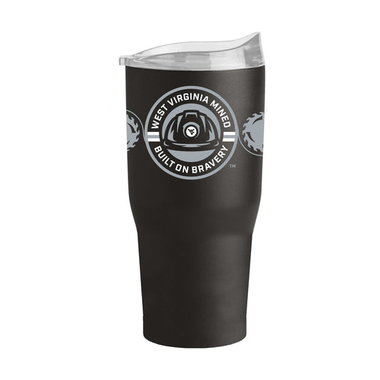 West Virginia Built On Bravery 30oz Powder Coat Tumbler - Logo Brands - Flyclothing LLC