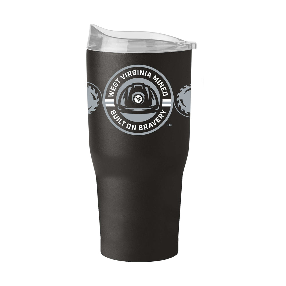 West Virginia Built On Bravery 30oz Powder Coat Tumbler - Logo Brands - Flyclothing LLC