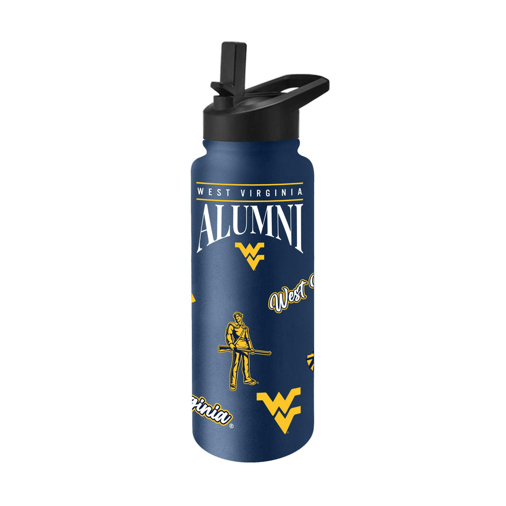 West Virginia Alumni 34oz Quencher Bottle - Logo Brands - Flyclothing LLC