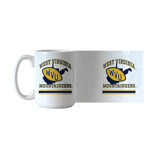West Virginia 15oz Archway Sublimated Mug - Logo Brands - Flyclothing LLC