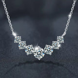 1.7 Carat Moissanite 925 Sterling Silver Necklace - Trendsi - Flyclothing LLC