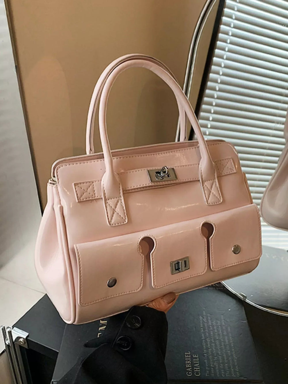 Top Handle Shoulder Bag - Trendsi - Flyclothing LLC