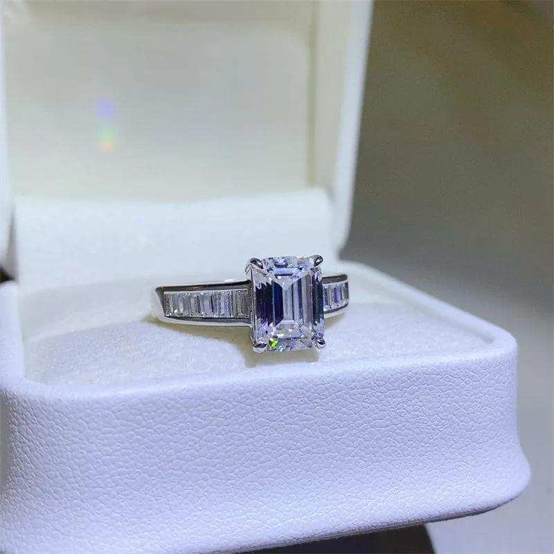3 Carat Moissanite 925 Sterling Silver Ring - Trendsi - Flyclothing LLC
