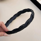 PU Leather Braided Hair Headband - Trendsi - Flyclothing LLC