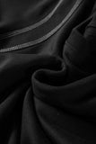 Contrast Stitches Detail Half Sleeve Blouse - Trendsi - Flyclothing LLC