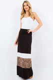 Celeste Full Size Leopard Color Block Tube Maxi Dress Plus Size - Trendsi - Flyclothing LLC