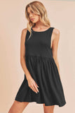 Aemi + Co Round Neck Mini Tank Dress - Trendsi - Flyclothing LLC