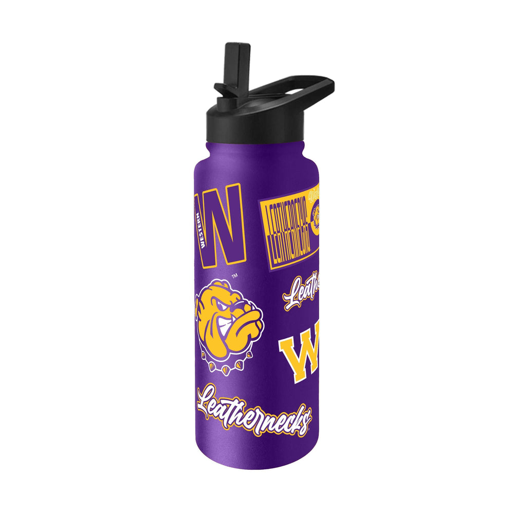 Western Illinois 34oz Dreamweave Quencher Bottle - Logo Brands - Flyclothing LLC