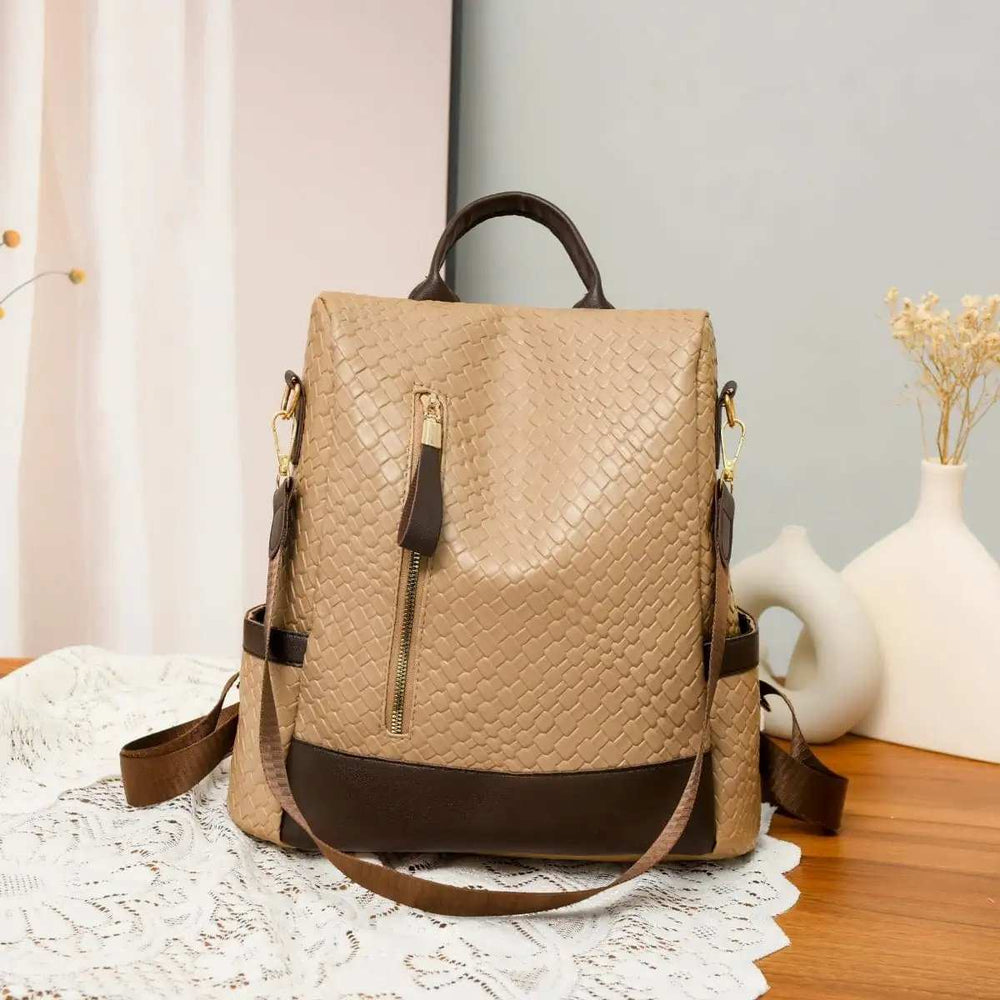 PU Leather Backpack Bag - Trendsi - Flyclothing LLC