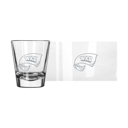 Western Kentucky 2oz Frost Shot Glass - Logo Brands - Flyclothing LLC