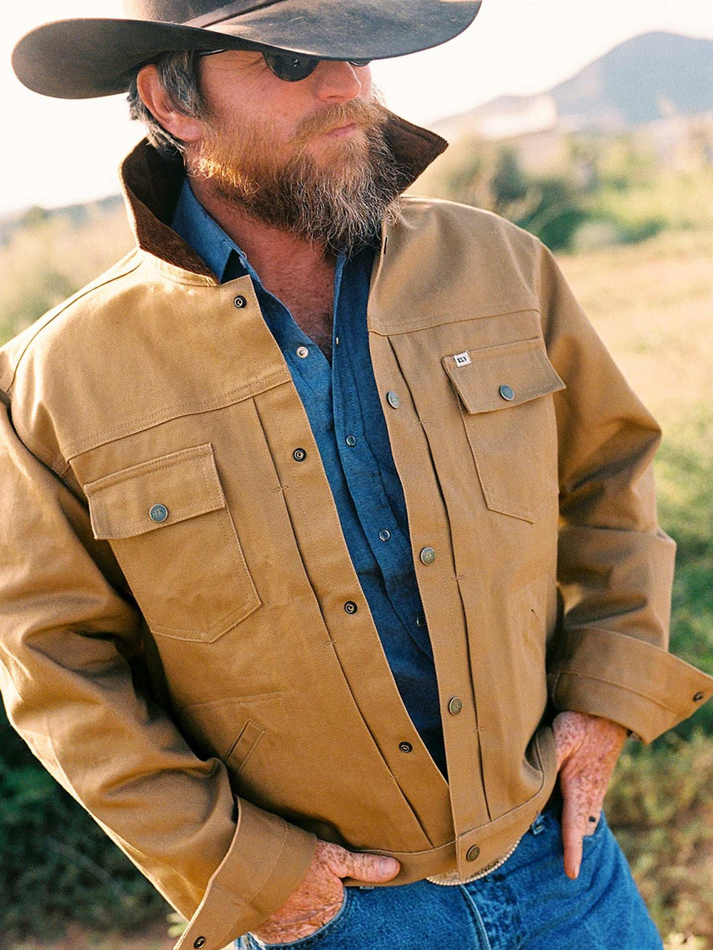 Men's Ely Cattleman Vintage Reissue Twill Trucker Jacket - Ely Cattleman - Flyclothing LLC