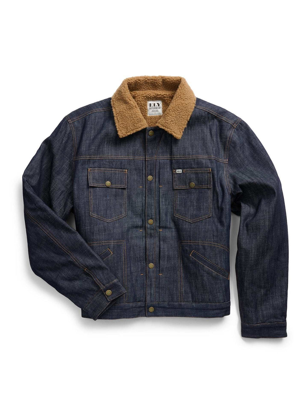 Men's Ely Cattleman Vintage Reissue Denim Jacket with Sherpa - Ely Cattleman - Flyclothing LLC