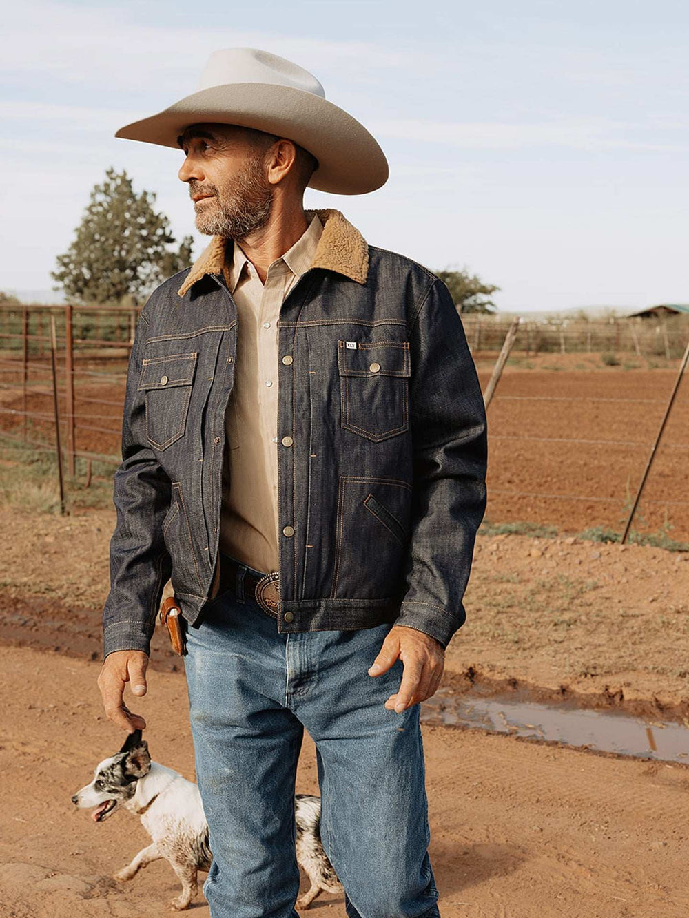 Men's Ely Cattleman Vintage Reissue Denim Jacket with Sherpa - Ely Cattleman - Flyclothing LLC