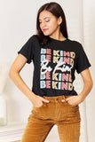 Simply Love BE KIND Graphic Round Neck T-Shirt - Trendsi - Flyclothing LLC