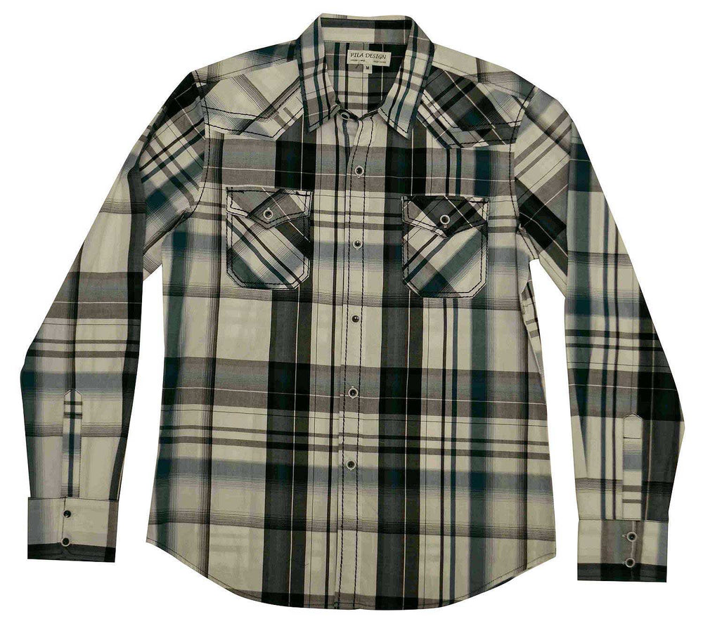 Pila Design Green Plaid Shirt - Pila Design - Flyclothing LLC