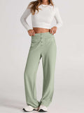 High Waist Wide Leg Pants - Trendsi - Flyclothing LLC