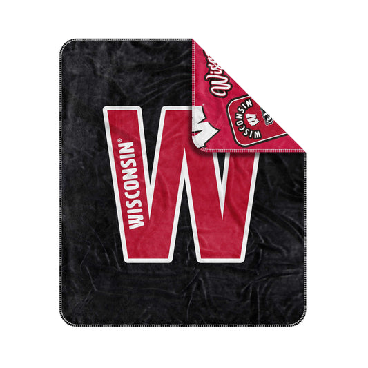 Wisconsin Dream Weave Throw 50x60 - Logo Brands - Flyclothing LLC