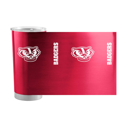 Wisconsin 1 Color 20oz Gameday Stainless Tumbler - Logo Brands - Flyclothing LLC