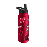 Wisconsin 34oz Dreamweave Quencher Bottle - Logo Brands - Flyclothing LLC