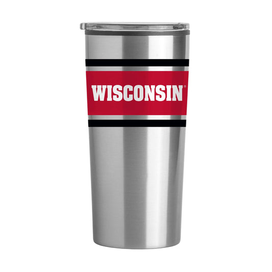 Wisconsin Stripe 20 oz Fusion Tumbler - Logo Brands - Flyclothing LLC