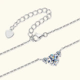 1.2 Carat Moissanite 925 Sterling Silver Necklace - Trendsi - Flyclothing LLC