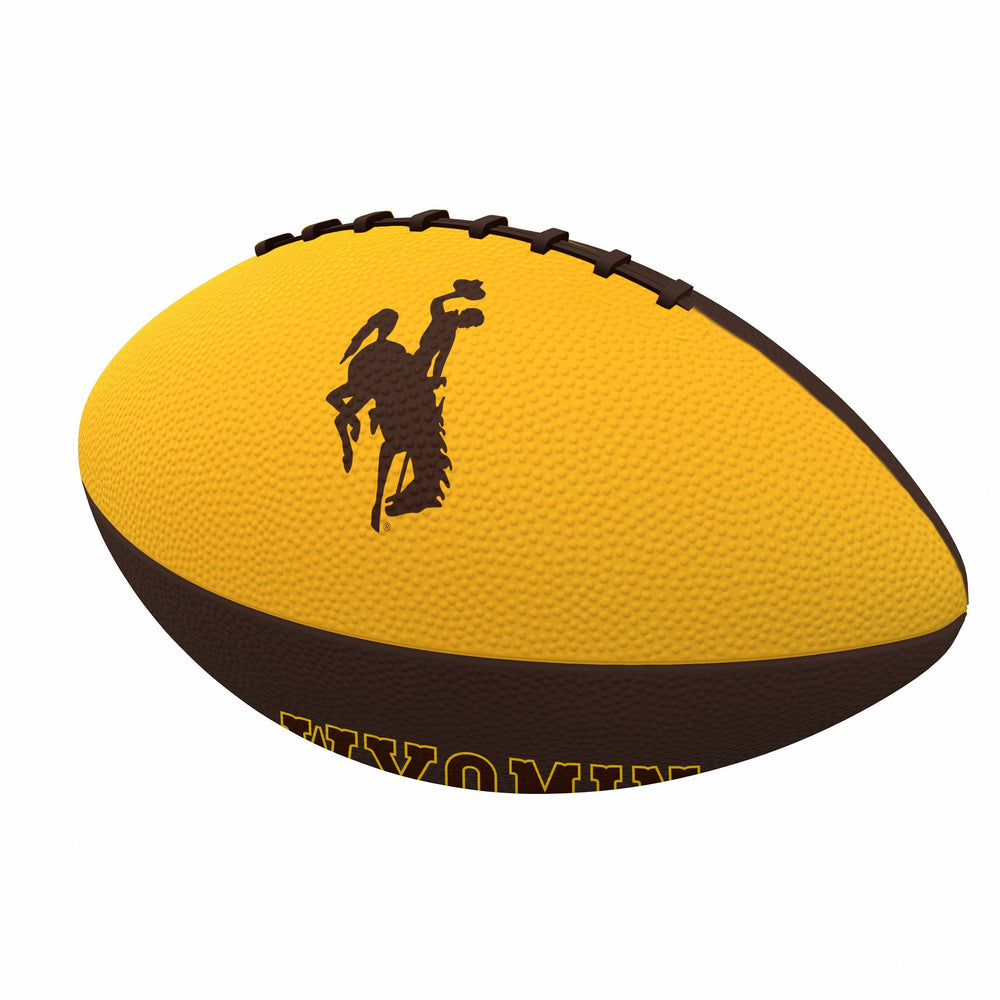Wyoming Mini Gameday Size Rubber Football - Logo Brands - Flyclothing LLC