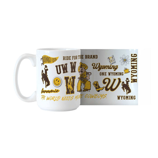 Wyoming 15oz Native Sublimated Mug - Logo Brands - Flyclothing LLC