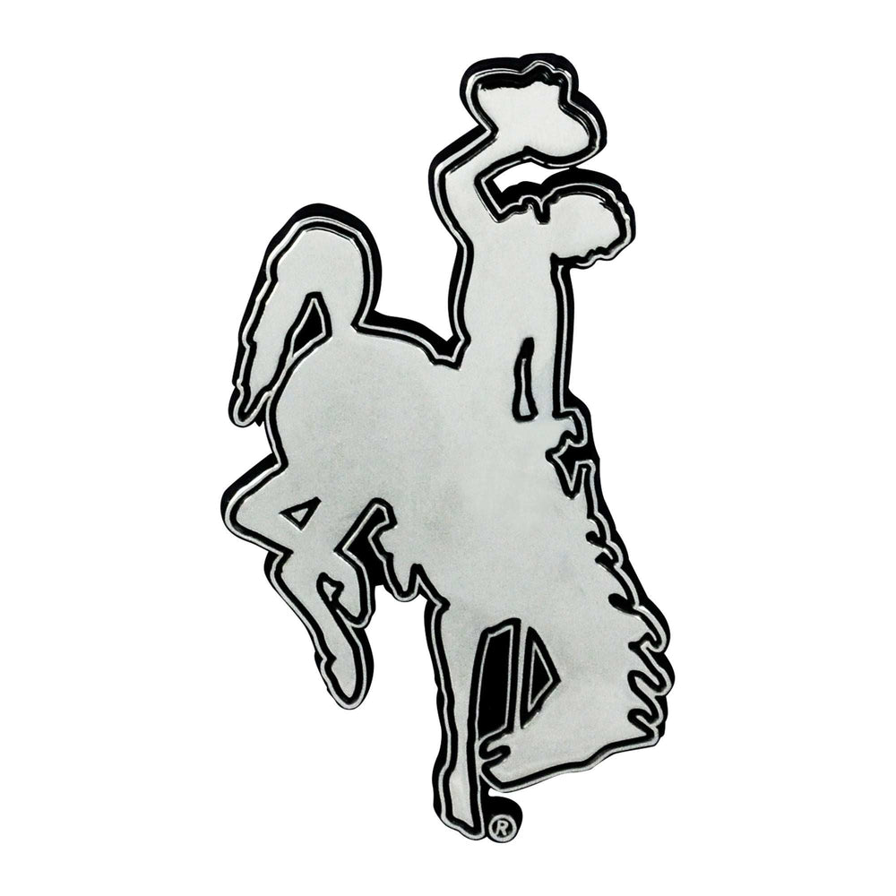University of Wyoming Chrome Emblem - Logo Brands - Flyclothing LLC