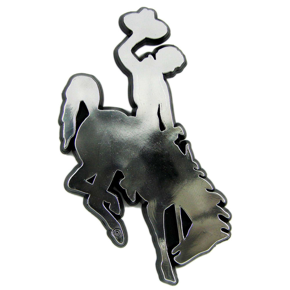 University of Wyoming Molded Chrome Emblem - Logo Brands - Flyclothing LLC