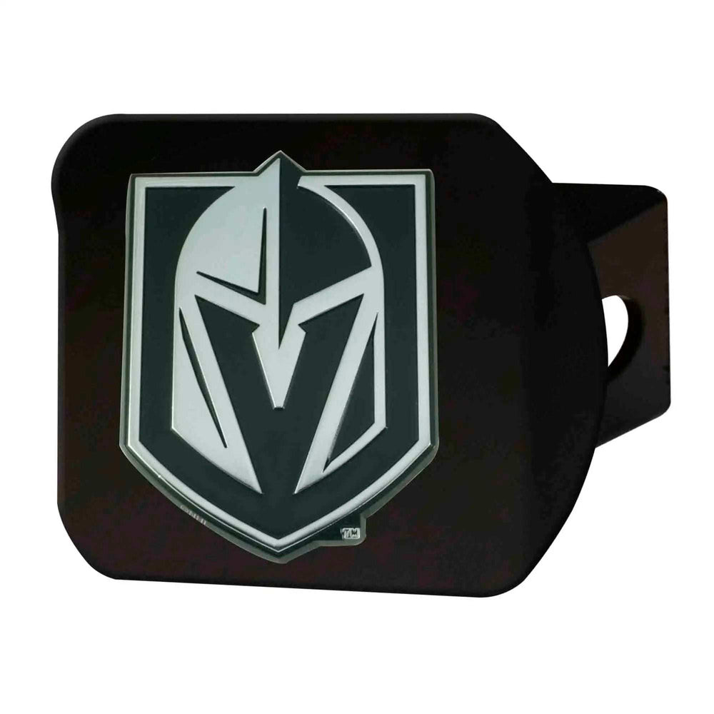 Vegas Golden Knights Black Metal Hitch Cover with Metal Chrome 3D Emblem - Vegas Golden Knights - Flyclothing LLC