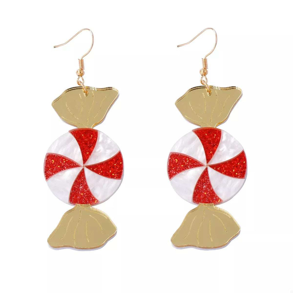 Christmas Candy Drop Earrings - Trendsi - Flyclothing LLC