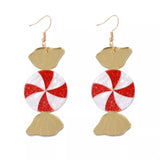 Christmas Candy Drop Earrings - Trendsi - Flyclothing LLC