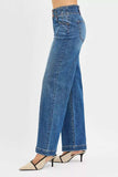 RISEN Mid Rise Fit Wide Baggy Jeans - Trendsi - Flyclothing LLC