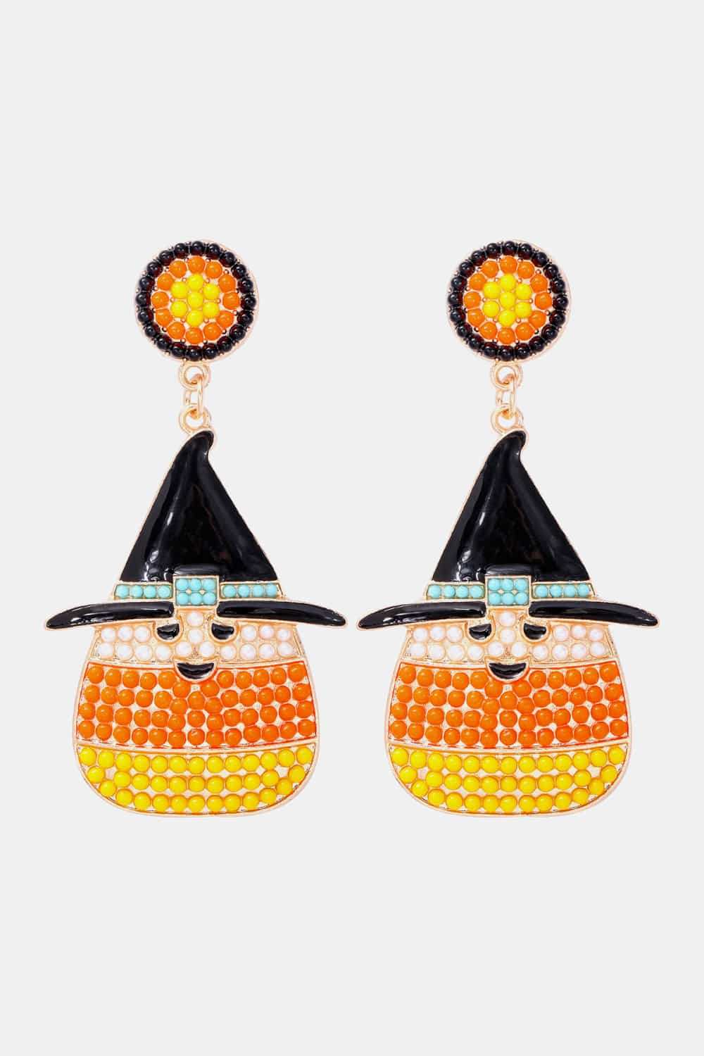 Witch's Hat Shape Synthetic Pearl Dangle Earrings - Trendsi - Flyclothing LLC