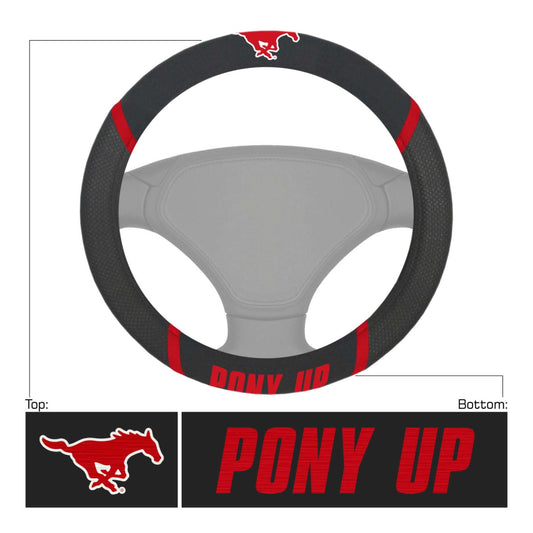 Southern Methodist University Steering Wheel Cover - Logo Brands - Flyclothing LLC