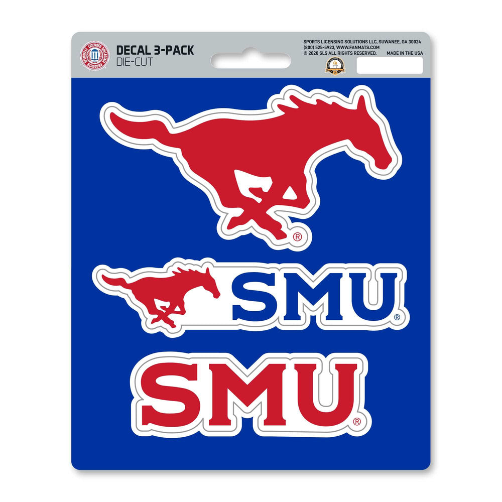 Southern Methodist University Decal 3-pk - Logo Brands - Flyclothing LLC