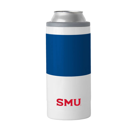 SMU 12oz Colorblock Slim Can Coolie - Logo Brands - Flyclothing LLC