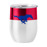 SMU 16oz Colorblock Stainless Curved Beverage - Logo Brands - Flyclothing LLC
