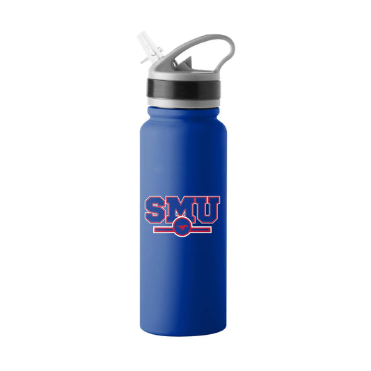 SMU 25oz Campus Color Letterman Stainless Single Wall Flip Top Bottle - Logo Brands - Flyclothing LLC