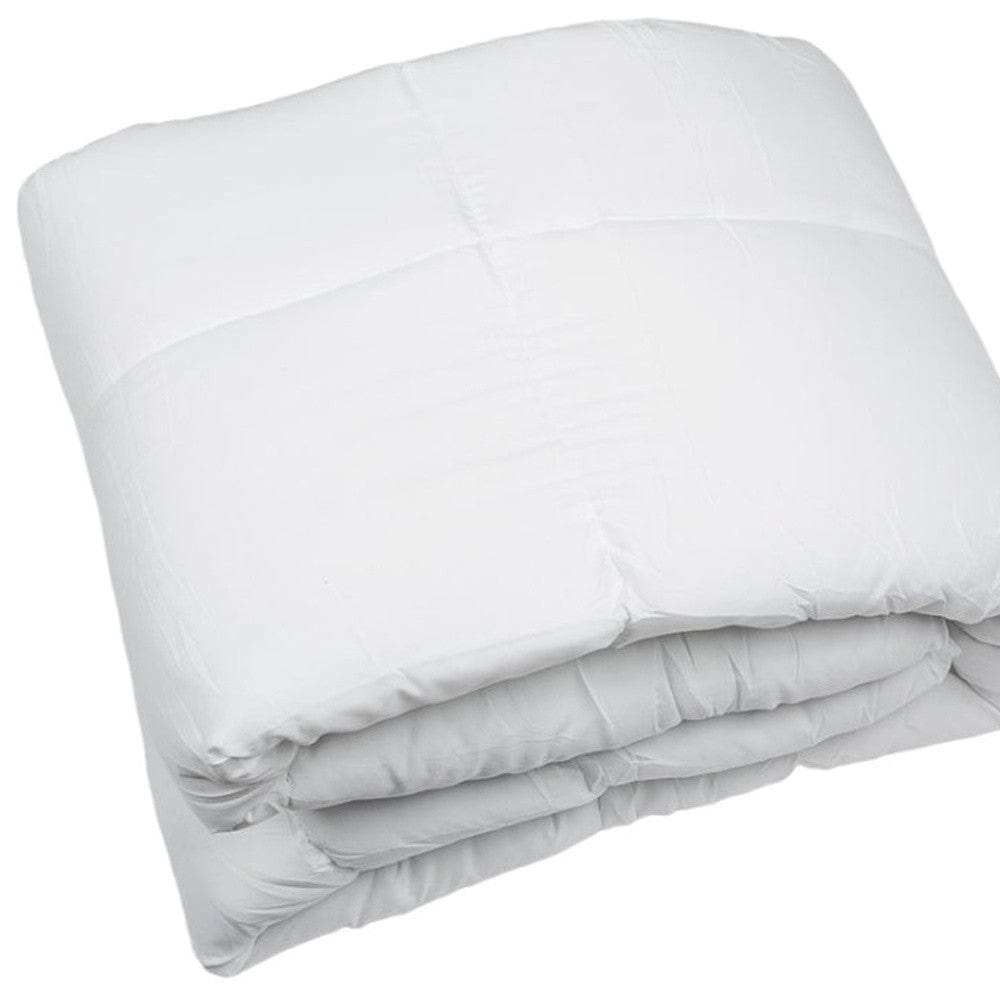 White Twin Microfiber Thread Count Down Alternative Duvet Insert - Homeroots - Flyclothing LLC