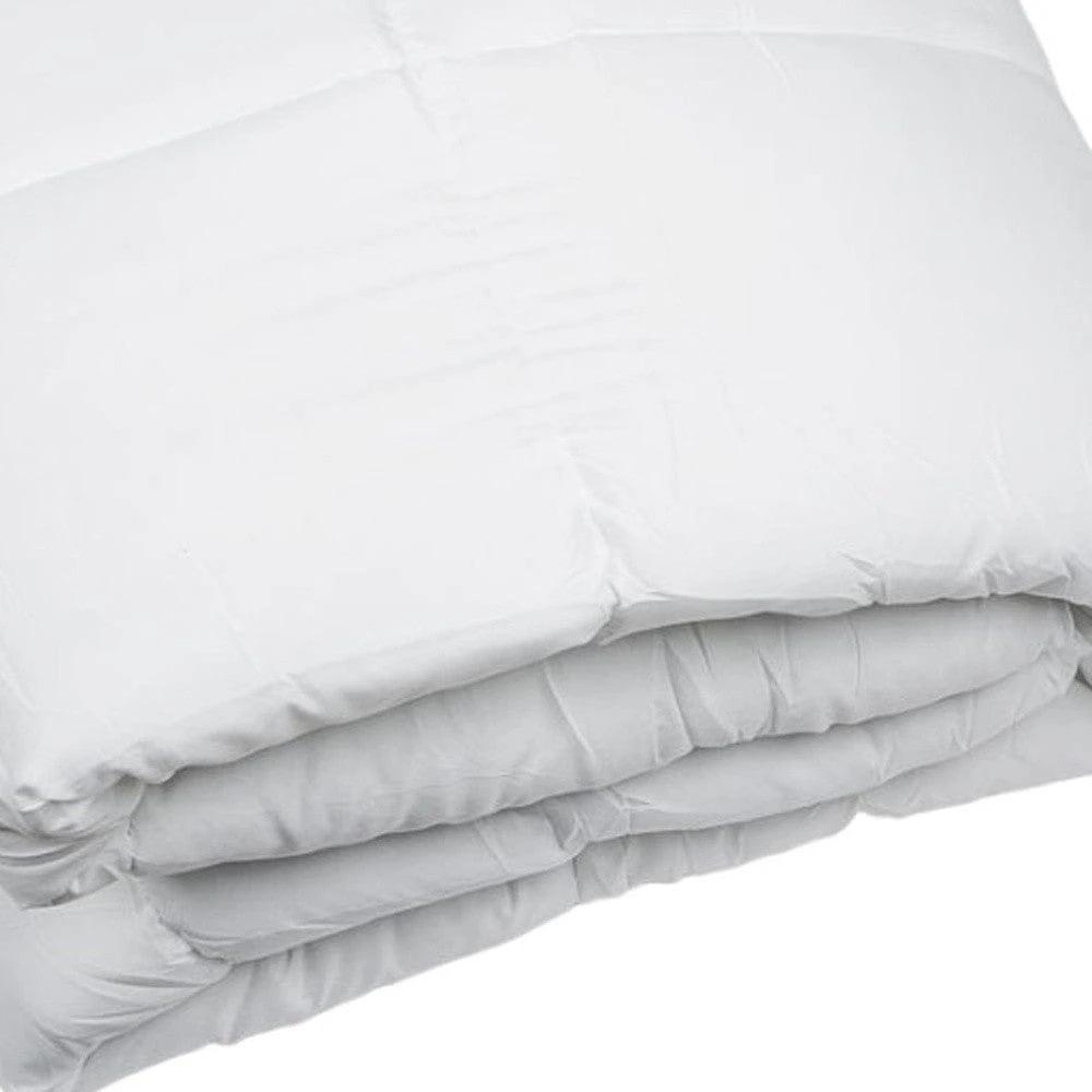 White Twin Microfiber Thread Count Down Alternative Duvet Insert - Homeroots - Flyclothing LLC